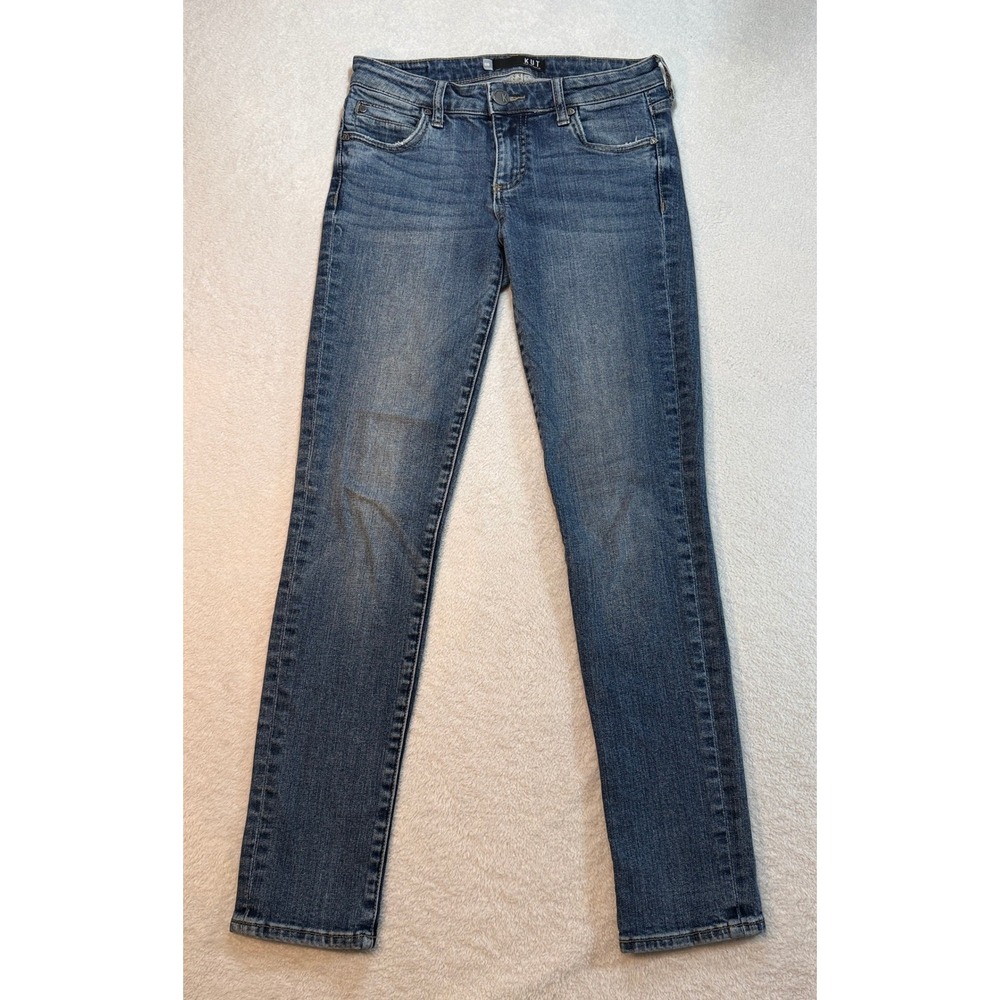 KUT from the Kloth Skinny Jeans Medium Wash Denim Size 00